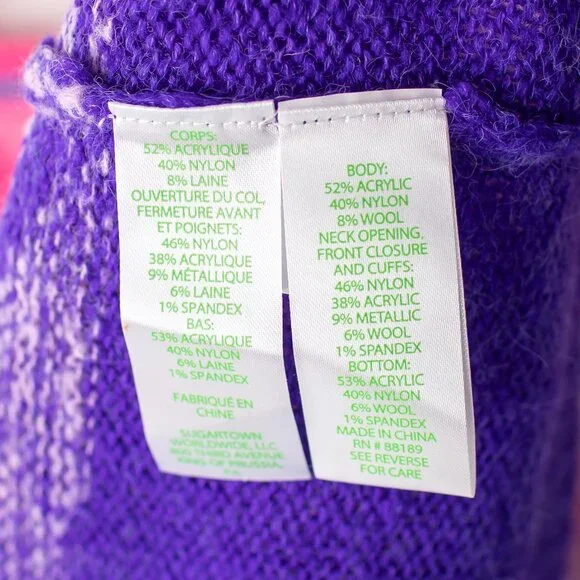 Lilly‎ Pulitzer Women's Small Cardigan Sweater Pink Purple Ombre Knit - Picture 5 of 10